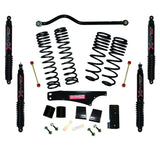 Skyjacker Long Travel 3.5in-4in Lift Kit w/Black Max Shocks 07-18 Jeep Wrangler JK 2 Door 4WD - JK35BPBLT