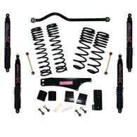 Skyjacker Long Travel 3.5in-4in Lift Kit w/Black Max Shocks 07-18 Jeep Wrangler JK 2 Door 4WD - JK35BPBLT