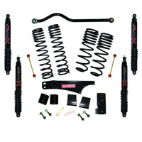 Skyjacker Long Travel 3.5in-4in Lift Kit w/Black Max Shocks 07-18 Jeep Wrangler JK 2 Door 4WD - JK35BPBLT