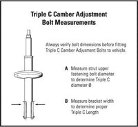 H&R TC116 Triple Camber Adjustment Bolts - TC116