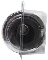 K&N Universal Air Filter Chrome Round Tapered Red - 4in Flange ID x 1.125in Flange Length x 5.5in H - RG-1001RD
