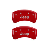 MGP 4 Caliper Covers Engraved Front & Rear JEEP Yellow finish black ch - 42016SJEPYL