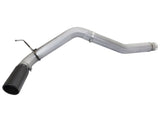 aFe Atlas Exhaust 5in DPF-Back Al Steel 2016 Nissan Titan XD V8-5.0L Black Tip - 49-06112-B