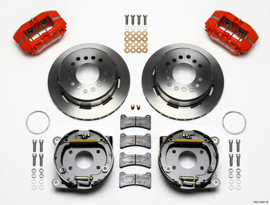 Wilwood Dynapro Low-Profile 11.00in P-Brake Kit - Red AMC 71-74 2.60in Offset - 140-11941-R