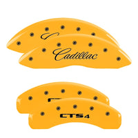 MGP 4 Caliper Covers Engraved Front Cadillac Rear CTS4 Yellow Finish Black Char 2016 Cadillac CTS - 35028SCT4YL