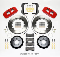 Wilwood AERO6 Front Hat Kit 14.25 Red 2014-Up Challenger w/Lines - 140-14067-R
