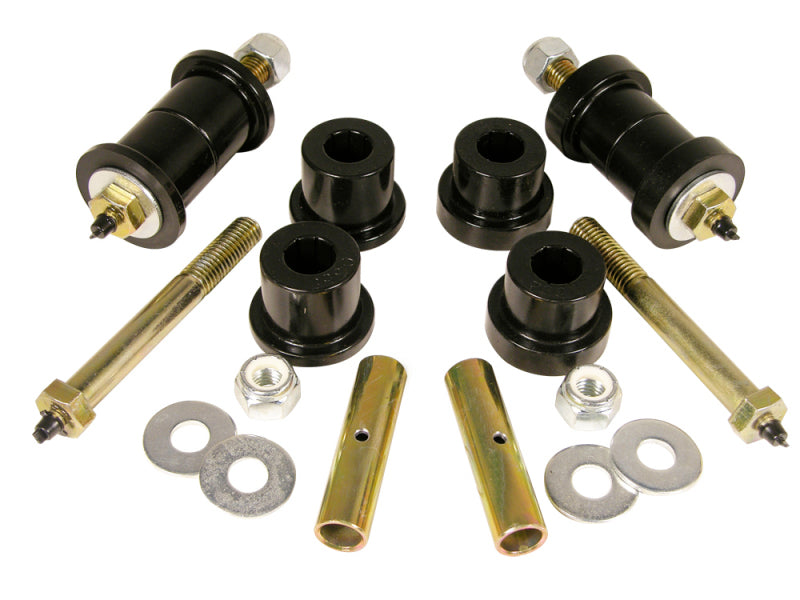 Prothane 76-86 Jeep CJ5/7/8 Front & Rear Main Spring Eye Bushings - Black - 1-1016-BL