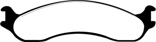 EBC 98-03 Dodge B250 B2500 Cargo 2500 Van 3/4 Ton Yellowstuff Front Brake Pads - DP41266R