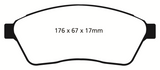 EBC 10-11 Cadillac SRX 2.8 Turbo Redstuff Front Brake Pads - DP31859C
