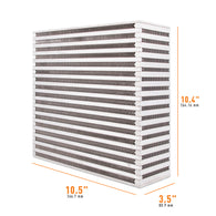Mishimoto Universal Air-to-Air Intercooler Core - 10.5in / 10.4in / 3.5in - MMUIC-21