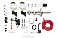 Wilwood Tandem Remote M/C Kit w L/H Brkt & Prop Valve - 7/8in Bore Ball Burnished-W/Pushrod - 261-14249-P