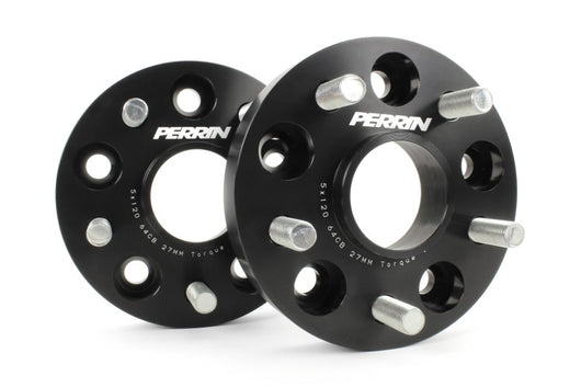 Perrin 17-18 Honda Civic Type R 64.1mm Hub 5x114.3 27mm Wheel Spacers (One Pair) - PHP-WHL-027BK