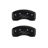MGP 4 Caliper Covers Engraved Front & Rear Vintage Style/RT Red finish silver ch - 12192SRTRRD