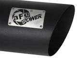 aFe MACHForce XP Exhausts Tips SS-304 EXH Tip 4In x 7Out x 18L Bolt-On (blk) - 49-92023-B