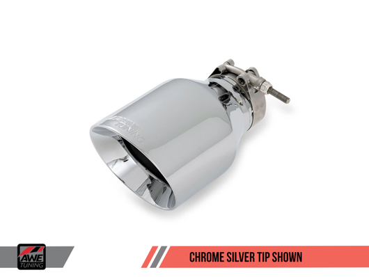 AWE Tuning VW MK7 Golf 1.8T Touring Edition Exhaust w/Chrome Silver Tips (90mm) - 3015-22052