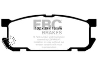 EBC 01-03 Mazda Miata MX5 1.8 (Sports Suspension) Redstuff Rear Brake Pads - DP31453C