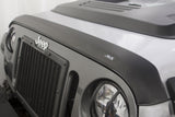 AVS 07-18 Jeep Wrangler (2 Door) Ventvisor & Aeroskin Deflector Combo Kit - Matte Black - 56020060