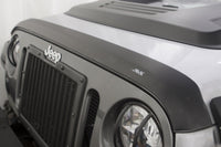AVS 07-18 Jeep Wrangler Unlimited Ventvisor & Aeroskin Deflector Combo Kit - Matte Black - 56034060