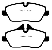 EBC 14+ Mini Hardtop 1.5 Turbo Cooper Yellowstuff Front Brake Pads - DP42056R