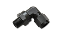 Vibrant -3AN to 1/8in NPT Female Swivel 90 Degree Adapter Fitting - 11380