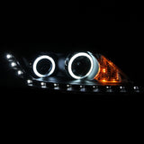 ANZO 2011-2013 Kia Sorento Projector Headlights w/ Halo Black (CCFL) - 111248