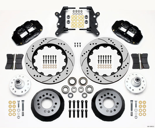 Wilwood Narrow Superlite 6R Front Hub Kit 14.00in Drilled 60-68 Ford / Mercury Full Size / Galaxie - 140-13655-D