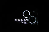 ANZO 2006-2008 Dodge Ram 1500 Projector Headlights w/ Halo Black - 111209