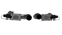 QTP 11-18 Dodge Challenger/Charger 5.7L 2.5in 304SS Aggressor Cutout Dual Mid Pipes - 530011