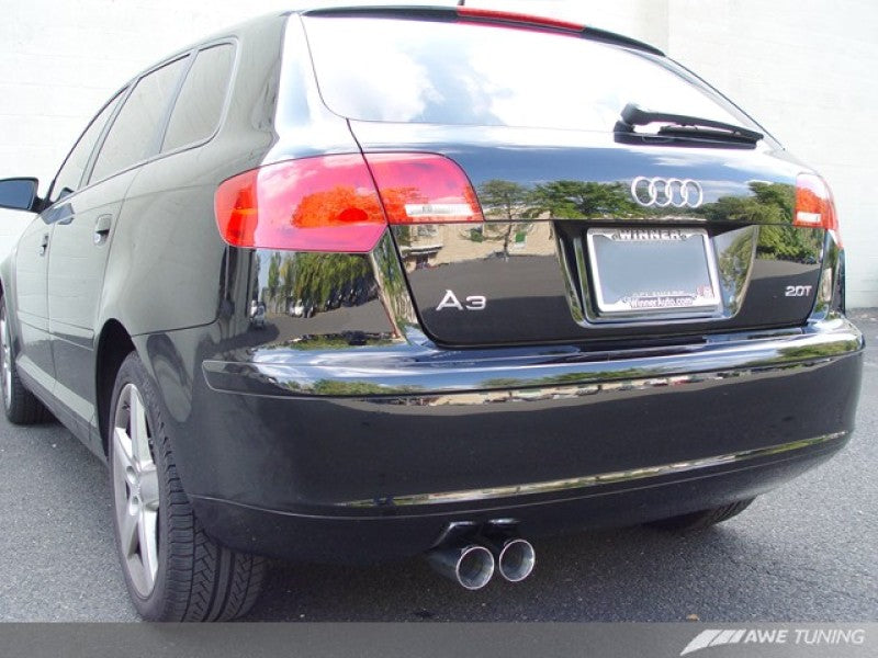 AWE Tuning Audi 8P A3 FWD Cat-Back Performance Resonated Exhaust - 3010-22016