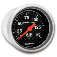 Autometer Sport Comp 52mm Mechanical Air Pressure Gauge - 3320