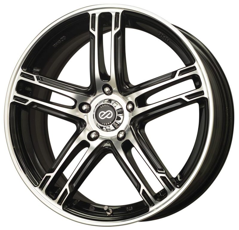 Enkei FD-05 18x7.5 4x100 45mm Offset Black Machined Wheel - 434-875-4945BKM