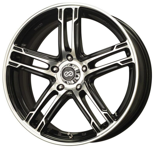 Enkei FD-05 18x7.5 4x100 45mm Offset Black Machined Wheel - 434-875-4945BKM