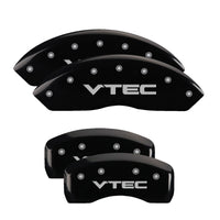 MGP 4 Caliper Covers Engraved Front & Rear MGP Black finish silver ch - 37027SMGPBK