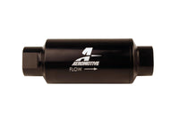 Aeromotive In-Line Filter 10AN 10 Micron Microglass Element Bright-Dip Black 2in OD - 12350