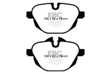 EBC 11+ BMW X3 2.0 Turbo (F25) Redstuff Rear Brake Pads - DP32047C