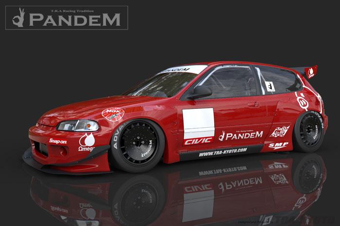 GReddy X Rocket Bunny Front Fenders Civic EG - 17050114