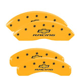 MGP 4 Caliper Covers Engraved Front & Rear MGP Yellow finish black ch - 15203SMGPYL