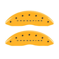 MGP 4 Caliper Covers Engraved F & R Crossfire Yellow Finish Black Char 2005 Chrysler Crossfire - 32010SCRFYL