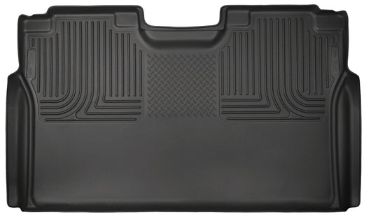 Husky Liners 15 Ford F-150 SuperCrew Cab WeatherBeater Black 2nd Seat Floor Liner - 19371