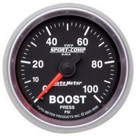 Autometer 2-1/16in 0-100 PSI Mechanical Boost Gauge - 3606