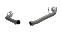 QTP 10-13 Chevrolet Camaro SS 6.2L 304SS Eliminator Muffler Delete Axle Back Exhaust w/4.5in Tips - 700110
