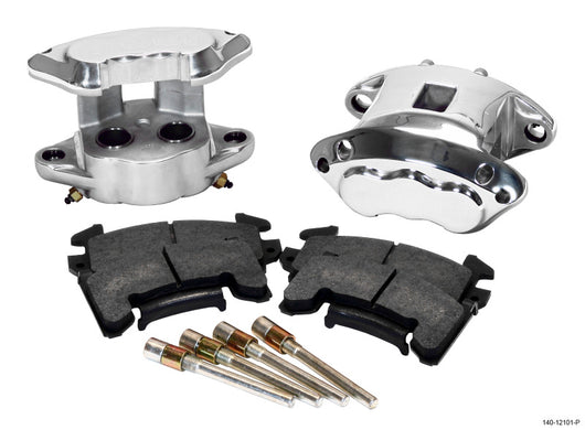 Wilwood D154 Rear Caliper Kit -Polished 1.12 / 1.12in Piston 1.04in Rotor - 140-12101-P