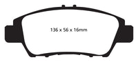 EBC 10+ Honda CR-Z 1.5 Hybrid Greenstuff Front Brake Pads - DP22041