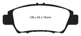 EBC 10+ Honda CR-Z 1.5 Hybrid Ultimax2 Front Brake Pads - UD1394