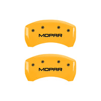 MGP 4 Caliper Covers Engraved Front & Rear 300 Black finish silver ch - 32005S300BK
