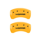MGP 4 Caliper Covers Engraved Front & Rear JEEP Black finish silver ch - 42013SJEPBK