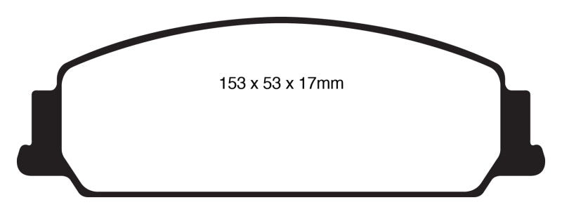 EBC 08-10 Pontiac G8 3.6 Redstuff Front Brake Pads - DP31833C
