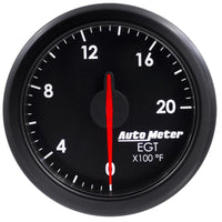 Autometer Airdrive 2-1/16in EGT Gauge 0-2000 Degrees F - Black - 9145-T