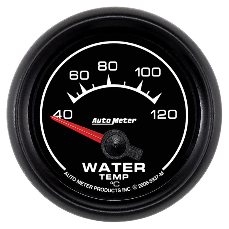 Autometer ES 52mm 40-120 Deg C Short Sweep Electric Water Temperature Gauge - 5937-M