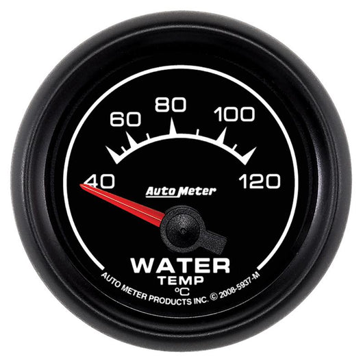 Autometer ES 52mm 40-120 Deg C Short Sweep Electric Water Temperature Gauge - 5937-M